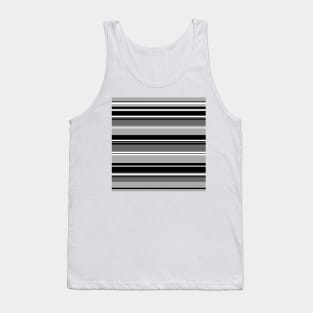 Mixed Stripes Pattern Monochrome Tank Top